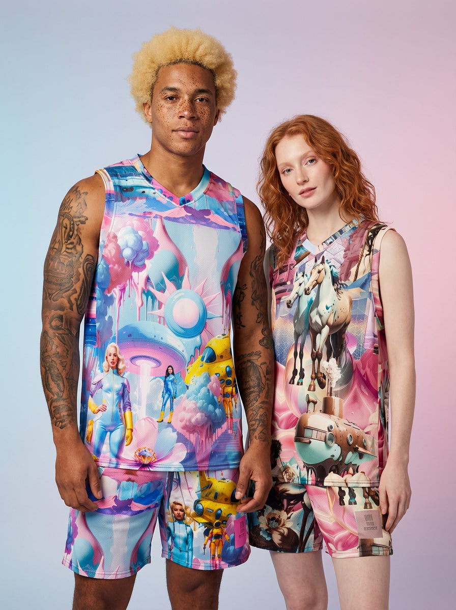 Otto STRTWR I Premium Streetwear Basketball Shirts und Mesh Shorts I Urban Fashion-Kollektion