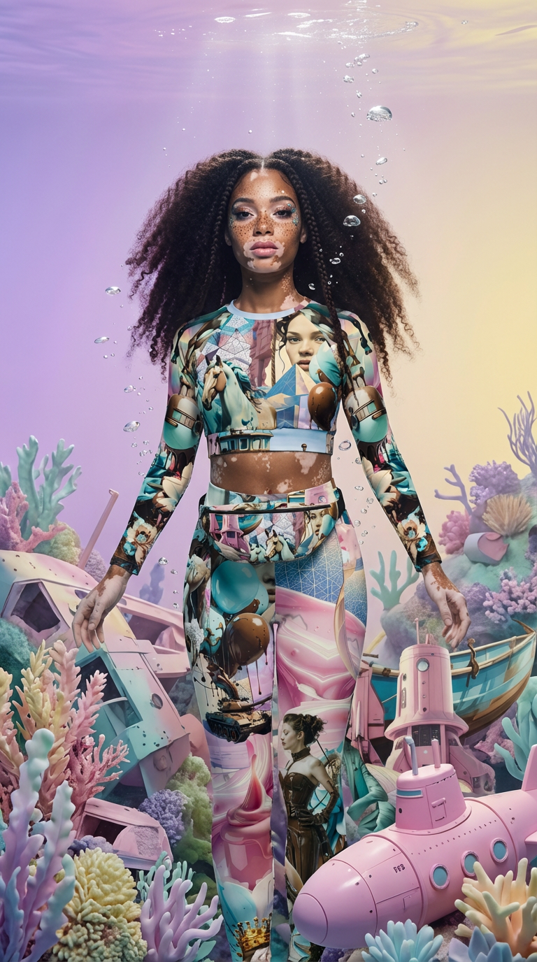 Otto STRTWR I Sport Crop Top und Leggings SUBMARINE AU CHOCOLAT