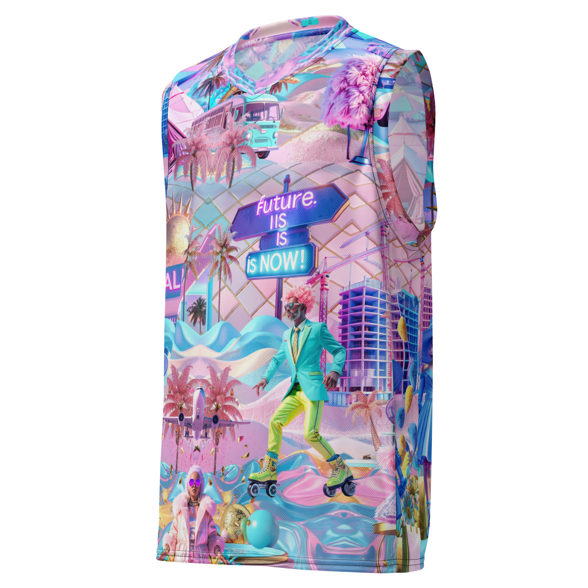 Basketballshirt Future Is Now | Premium Streetwear Otto Strtwr Basketball Shirt