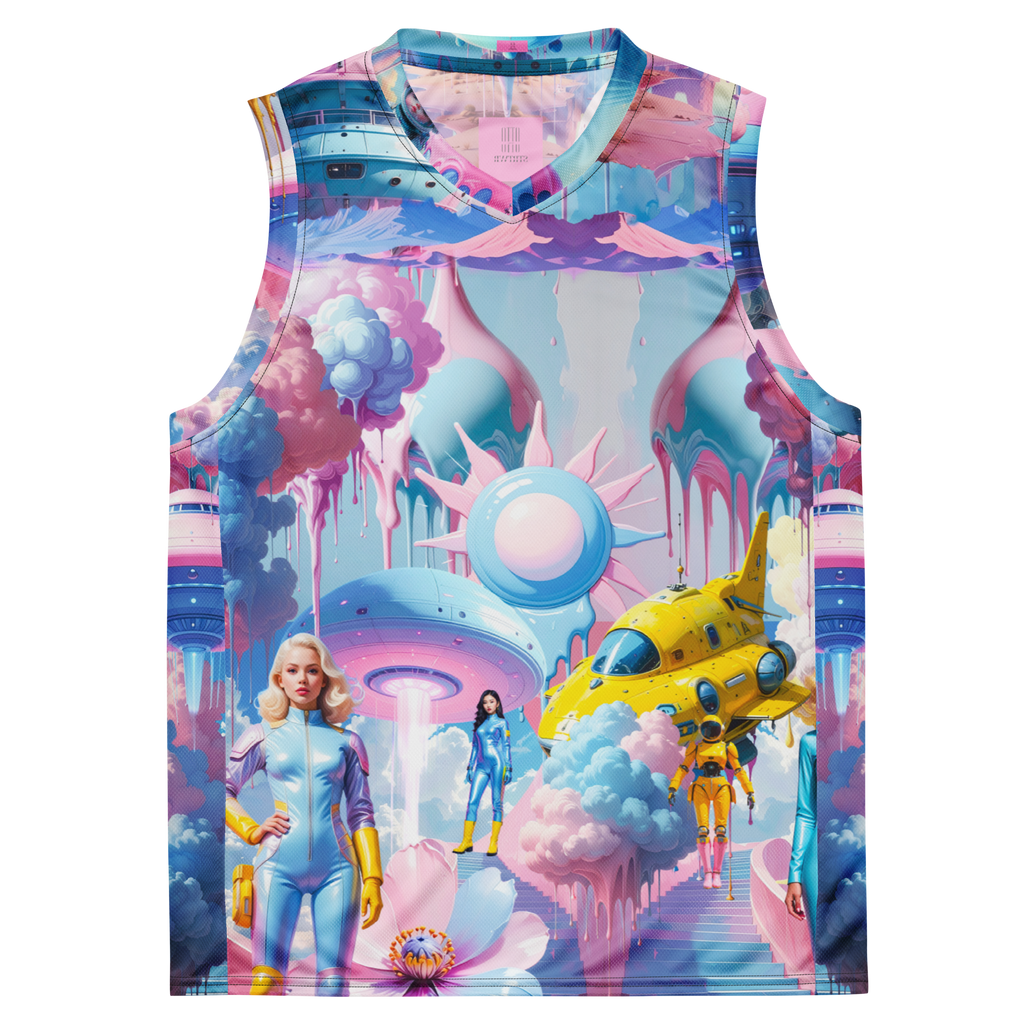 Basketballshirt Light Blue Planet | Premium Streetwear Otto Strtwr Basketball Shirt