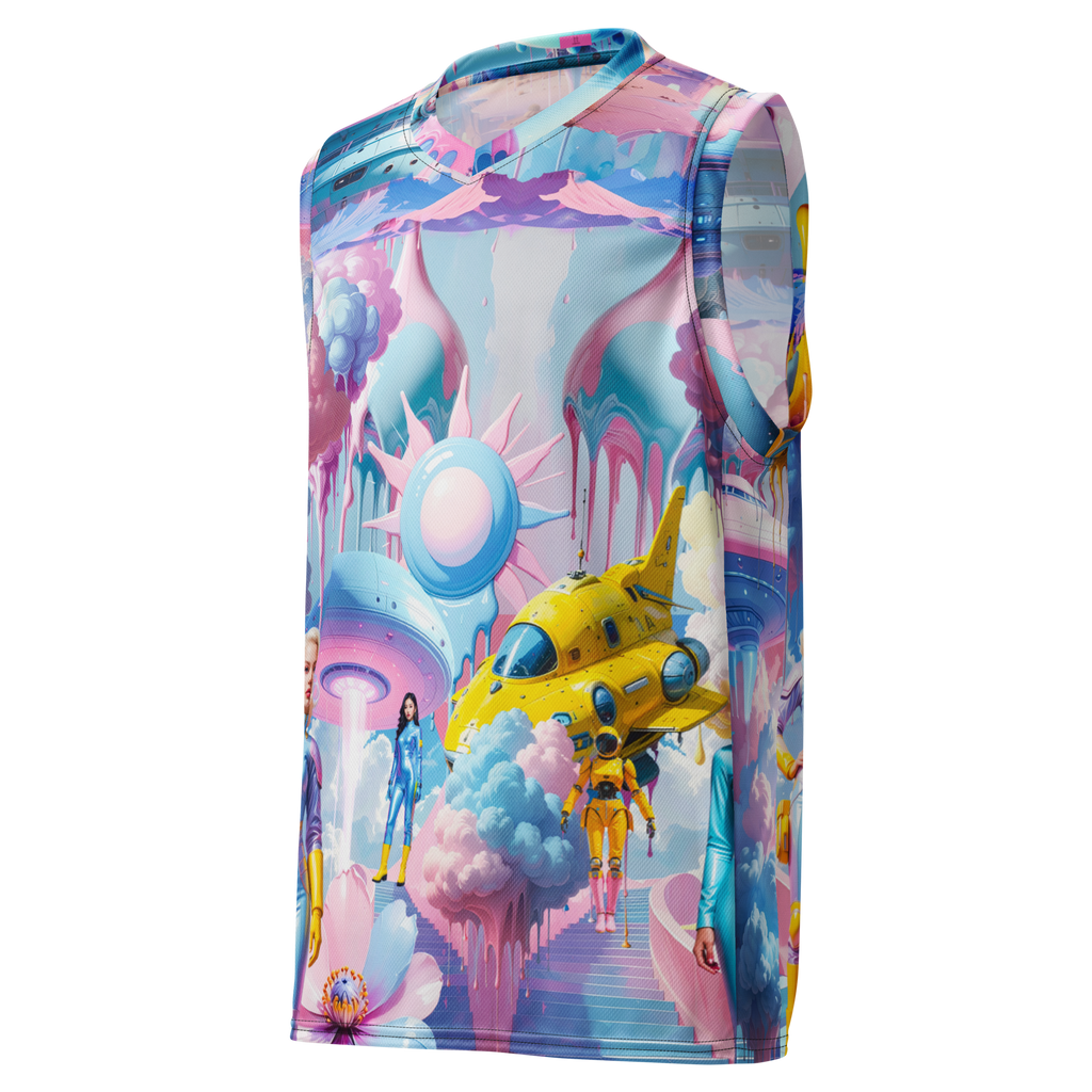 Basketballshirt Light Blue Planet | Premium Streetwear Otto Strtwr Basketball Shirt