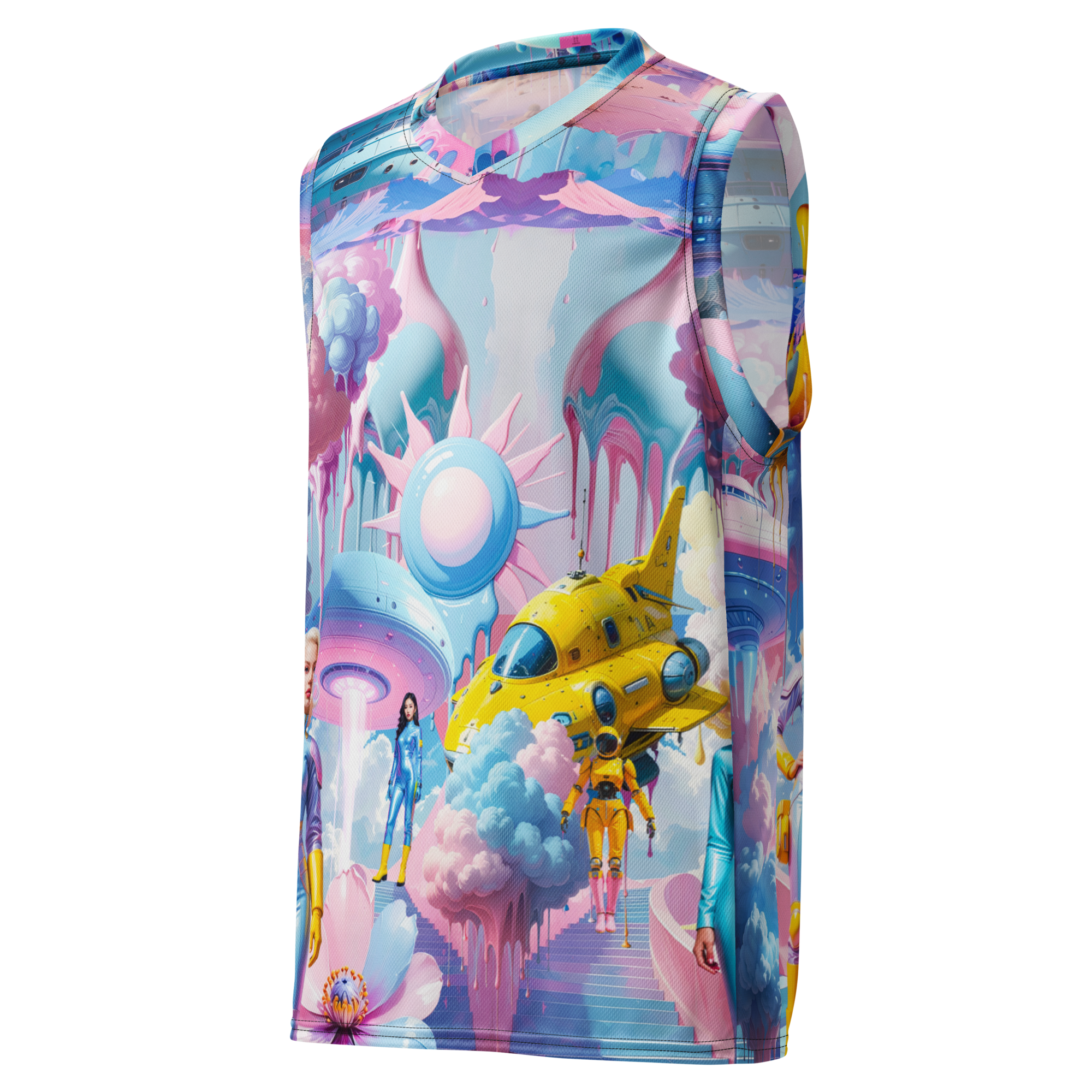 Basketballshirt Light Blue Planet | Premium Streetwear Otto Strtwr Basketball Shirt