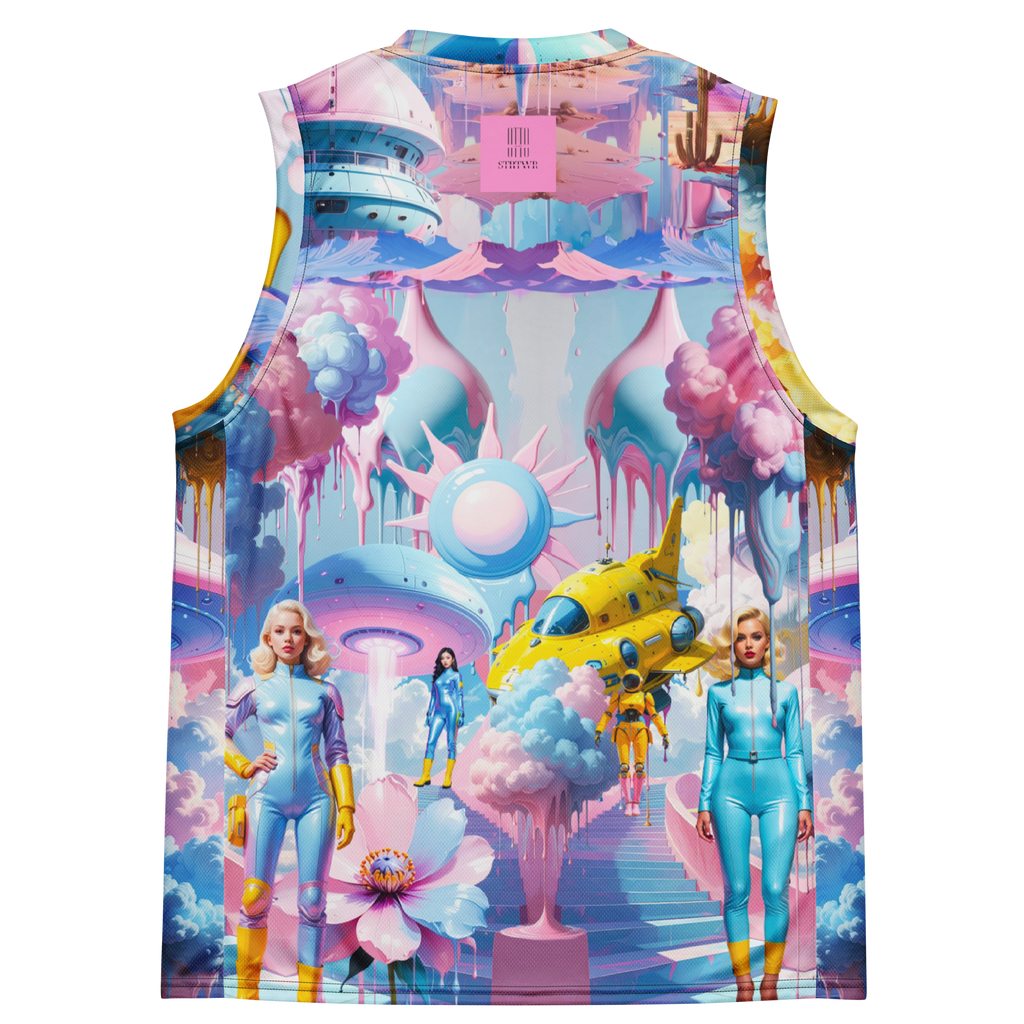 Basketballshirt Light Blue Planet | Premium Streetwear Otto Strtwr Basketball Shirt