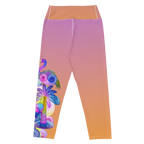 Capri Legging Poolside Paradise Leggings | Tropical Pastell Design | Otto Strtwr Sport
