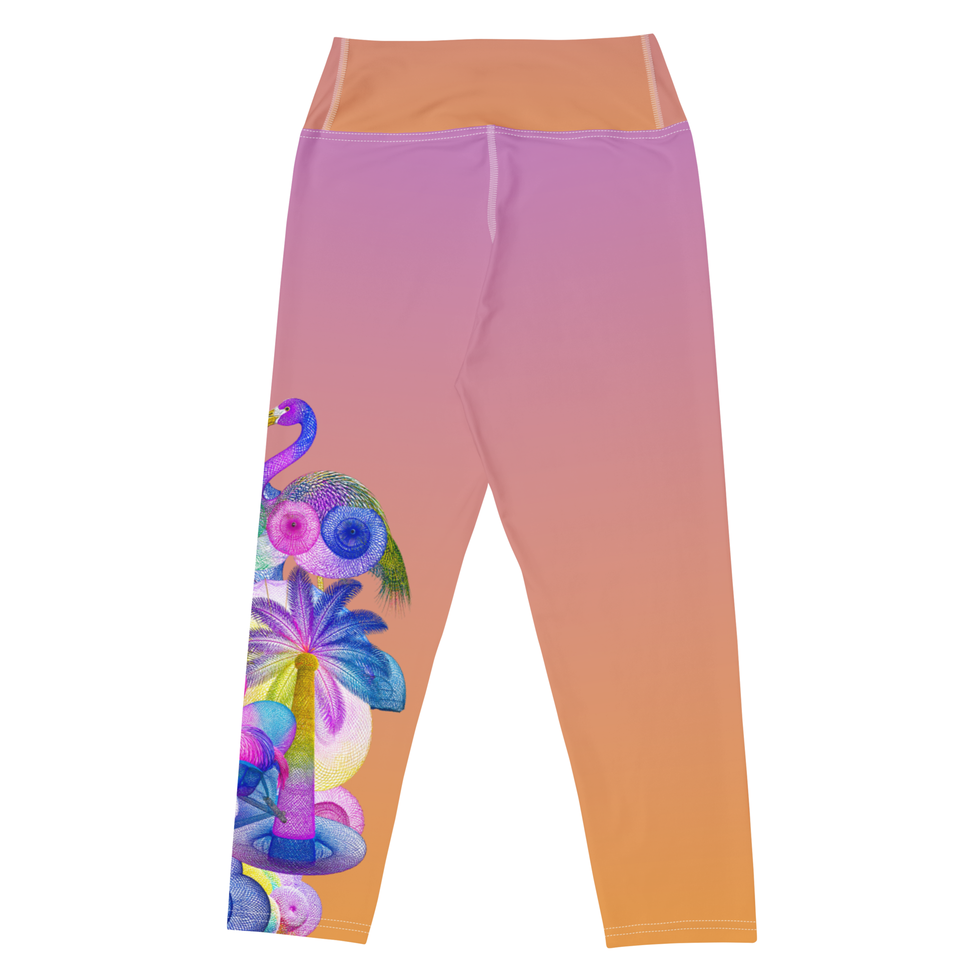 Capri Legging Poolside Paradise Leggings | Tropical Pastell Design | Otto Strtwr Sport