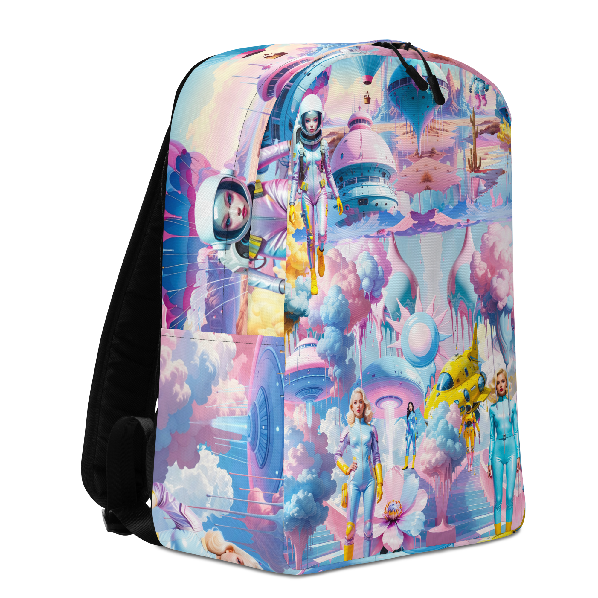 City Rucksack Light Blue Planet | Premium Streetwear Otto Strtwr