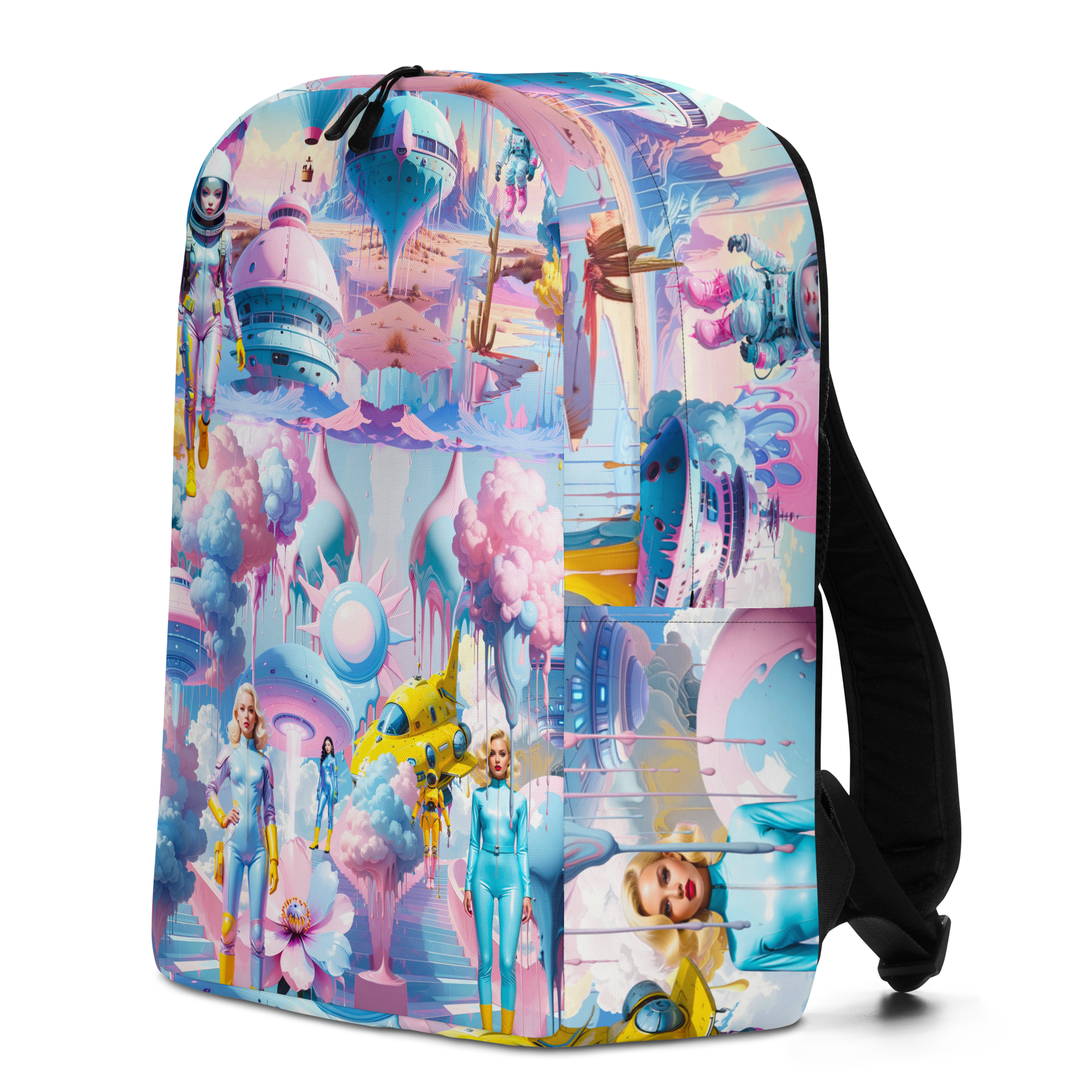 City Rucksack Light Blue Planet | Premium Streetwear Otto Strtwr