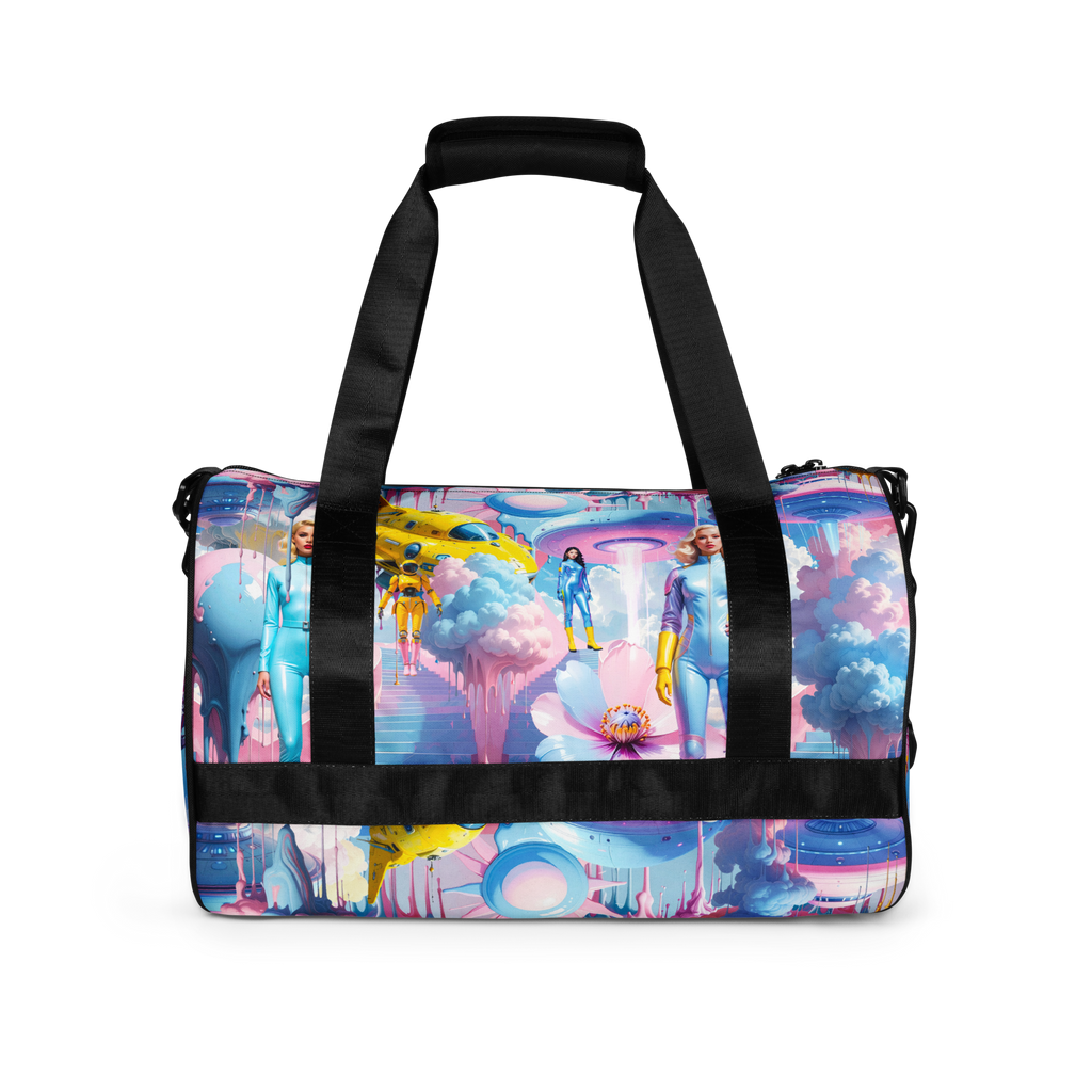 Duffle Bag Light Blue Planet | Premium Streetwear Sporttasche Otto Strtwr