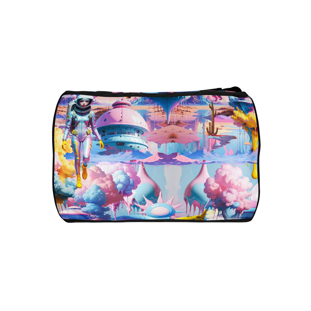 Duffle Bag Light Blue Planet | Premium Streetwear Sporttasche Otto Strtwr