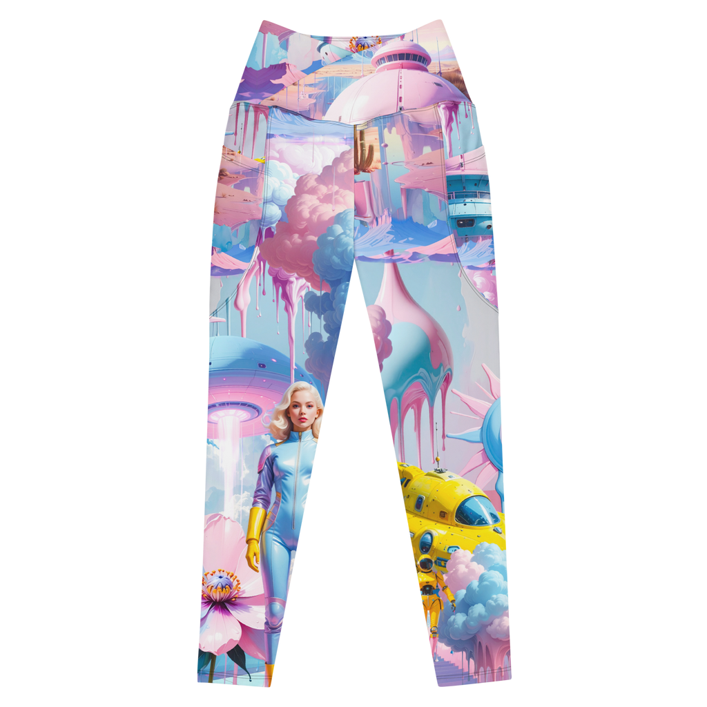 Legging Light Blue Planet | Premium Streetwear Otto Strtwr Sport