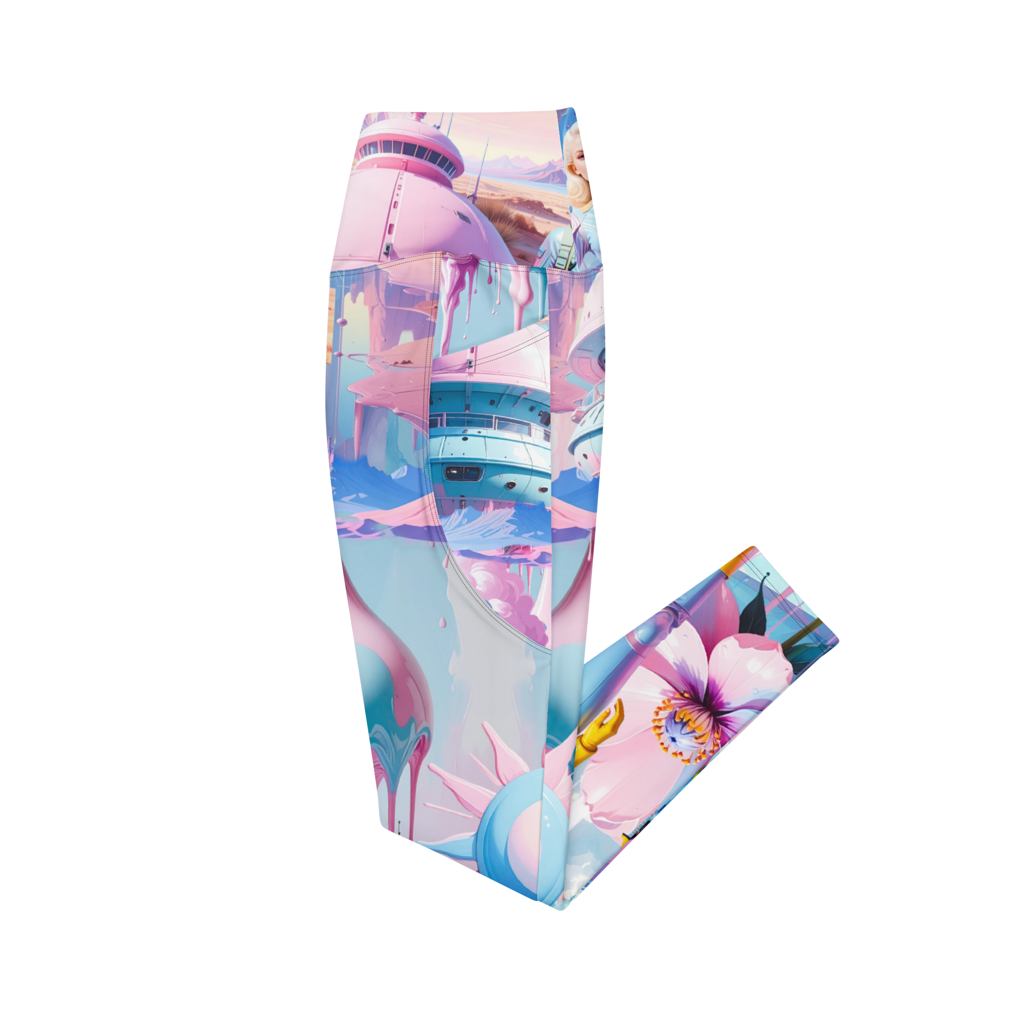 Legging Light Blue Planet | Premium Streetwear Otto Strtwr Sport