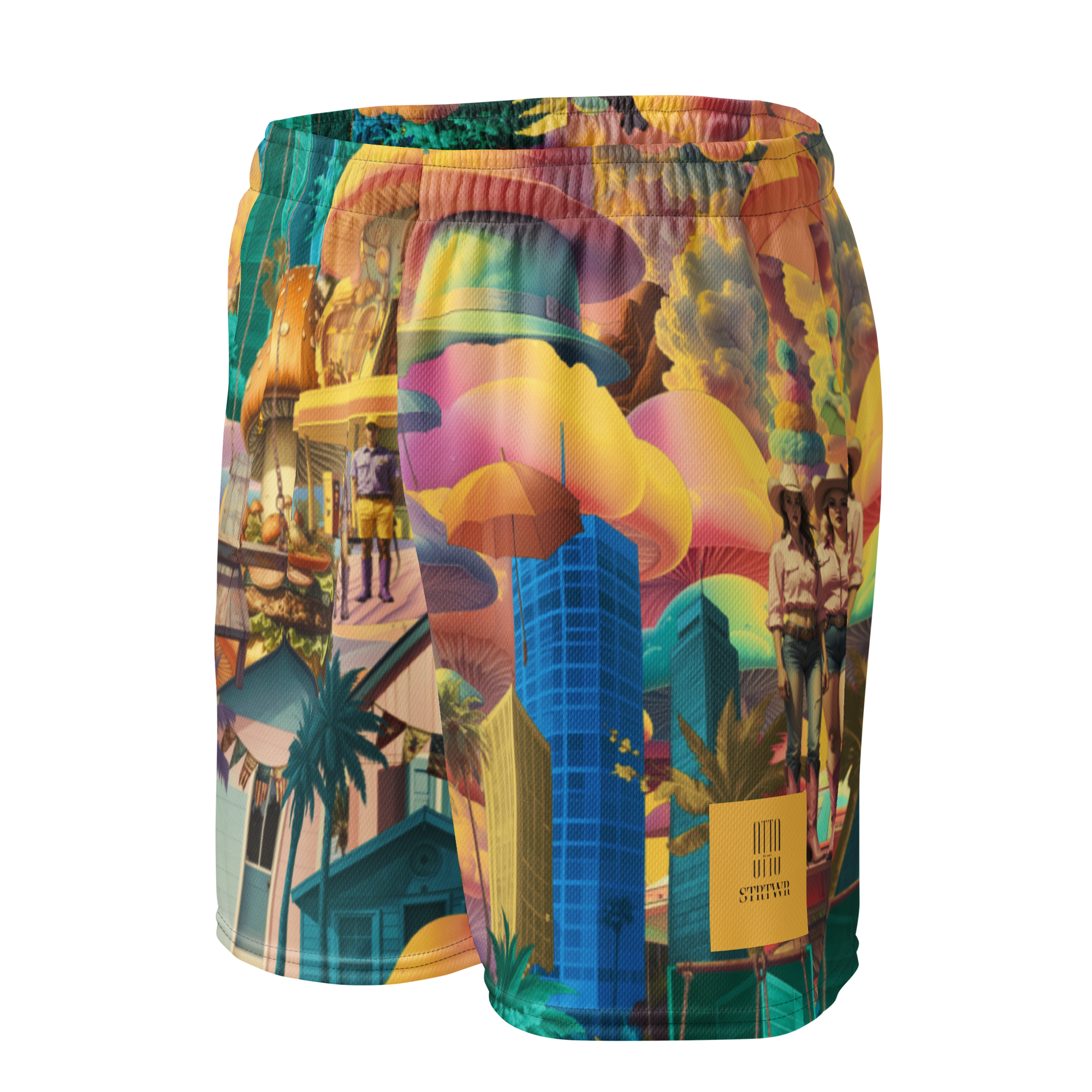 Mesh Sport Shorts Burger City | Premium Streetwear Otto Strtwr