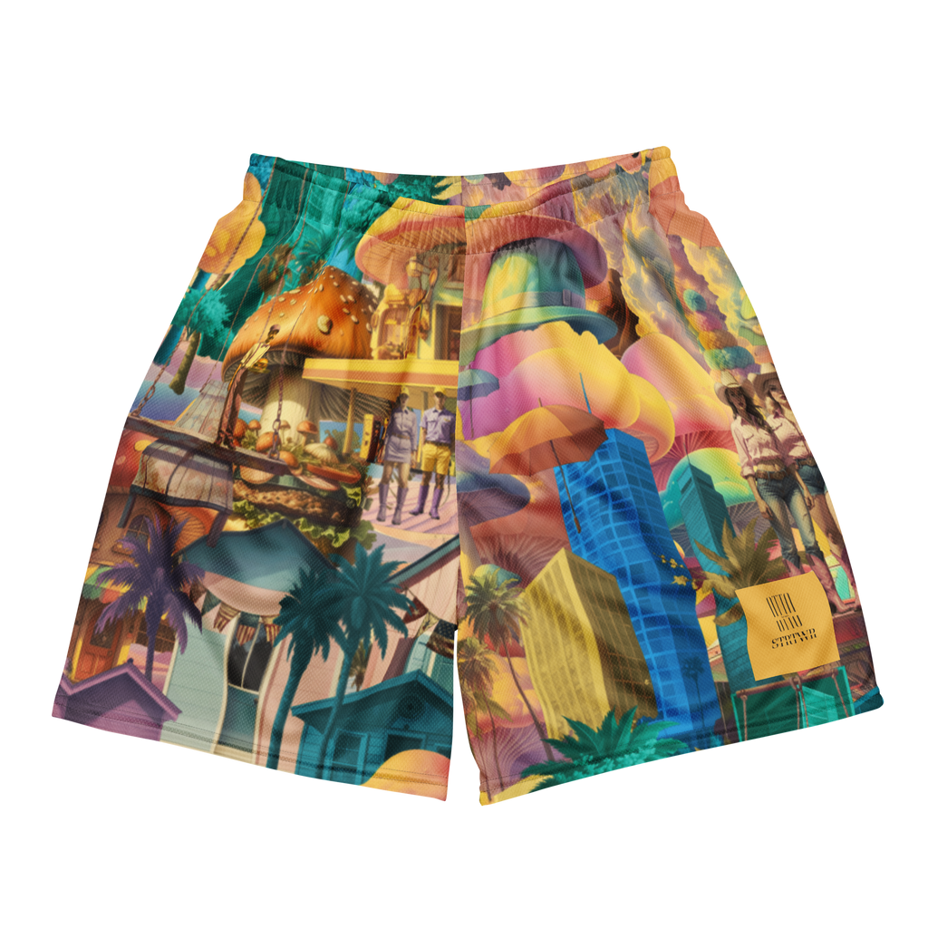 Mesh Sport Shorts Burger City | Premium Streetwear Otto Strtwr