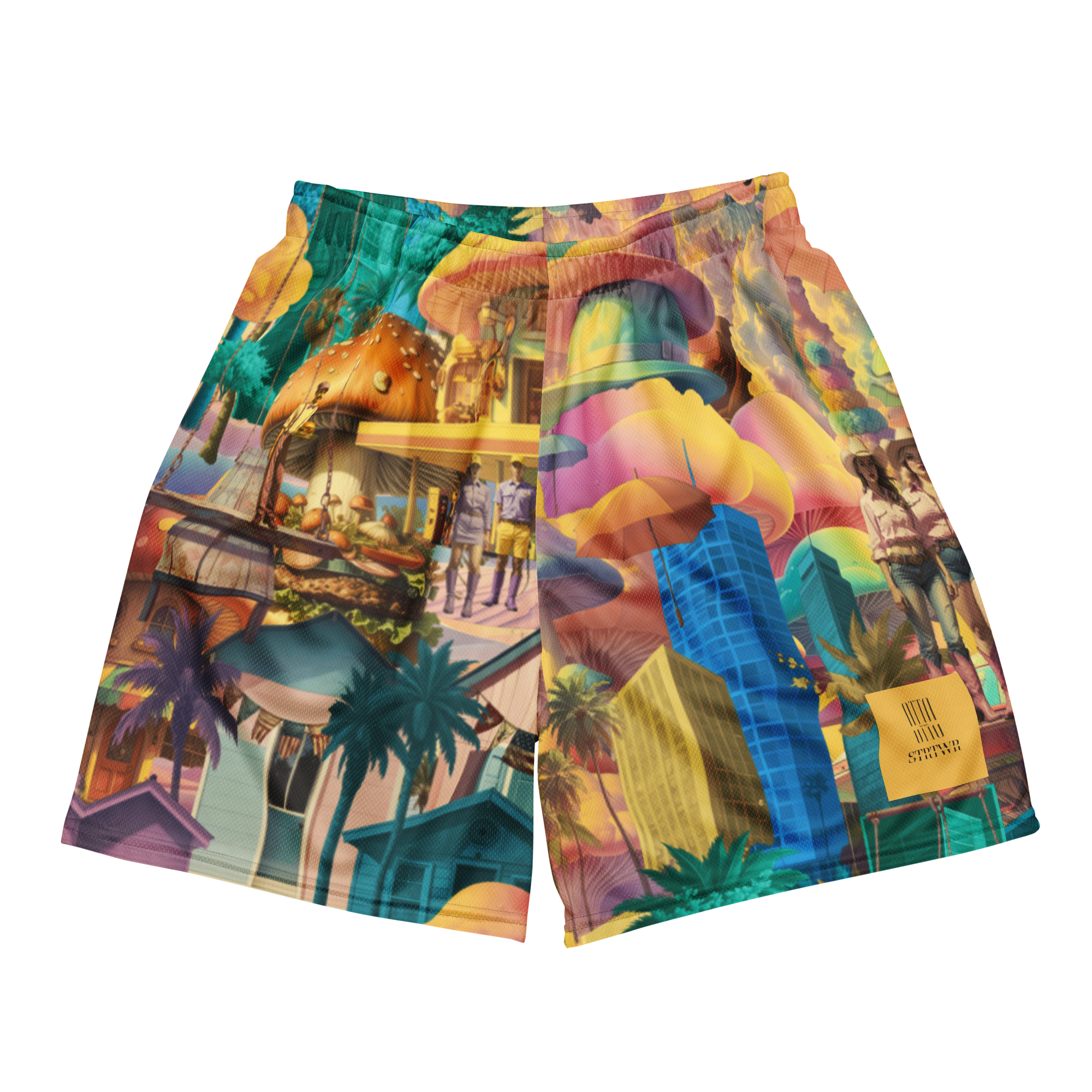 Mesh Sport Shorts Burger City | Premium Streetwear Otto Strtwr