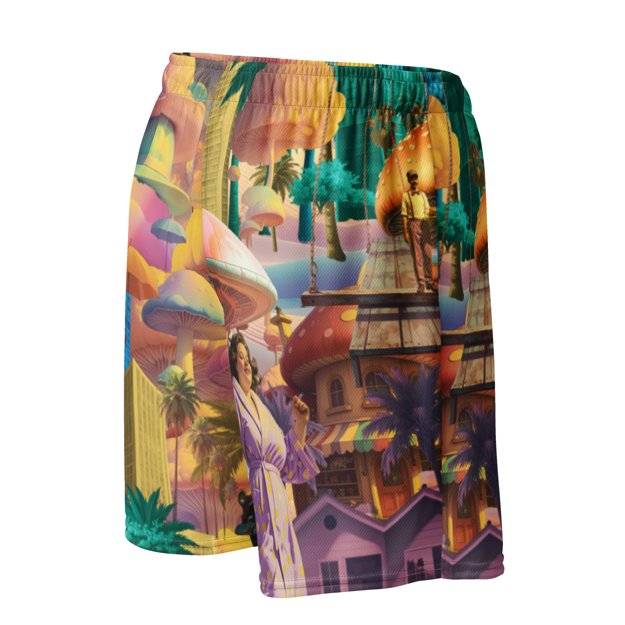 Mesh Sport Shorts Burger City | Premium Streetwear Otto Strtwr