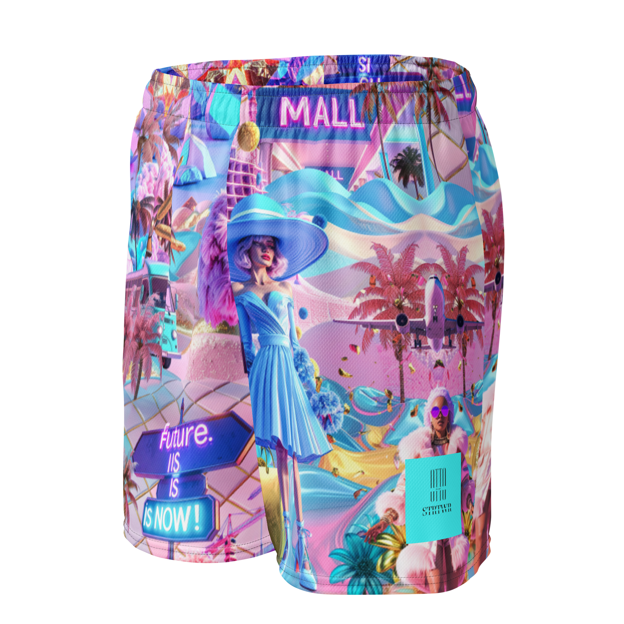 Mesh Sport Shorts Future Is Now | Premium Streetwear Otto Strtwr