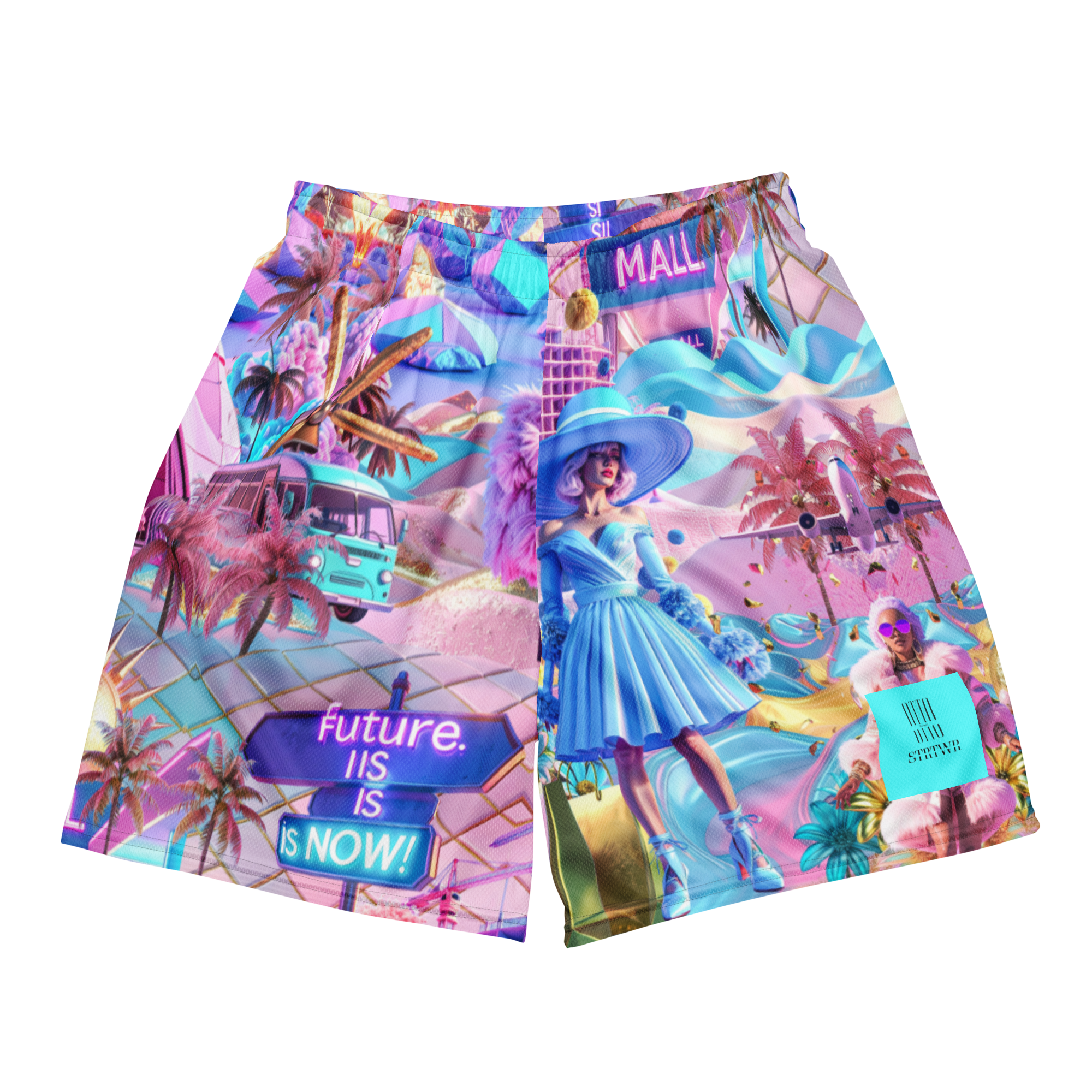 Mesh Sport Shorts Future Is Now | Premium Streetwear Otto Strtwr
