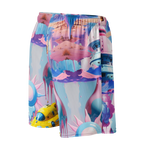 Mesh Sport Shorts Light Blue Planet | Premium Streetwear Otto Strtwr