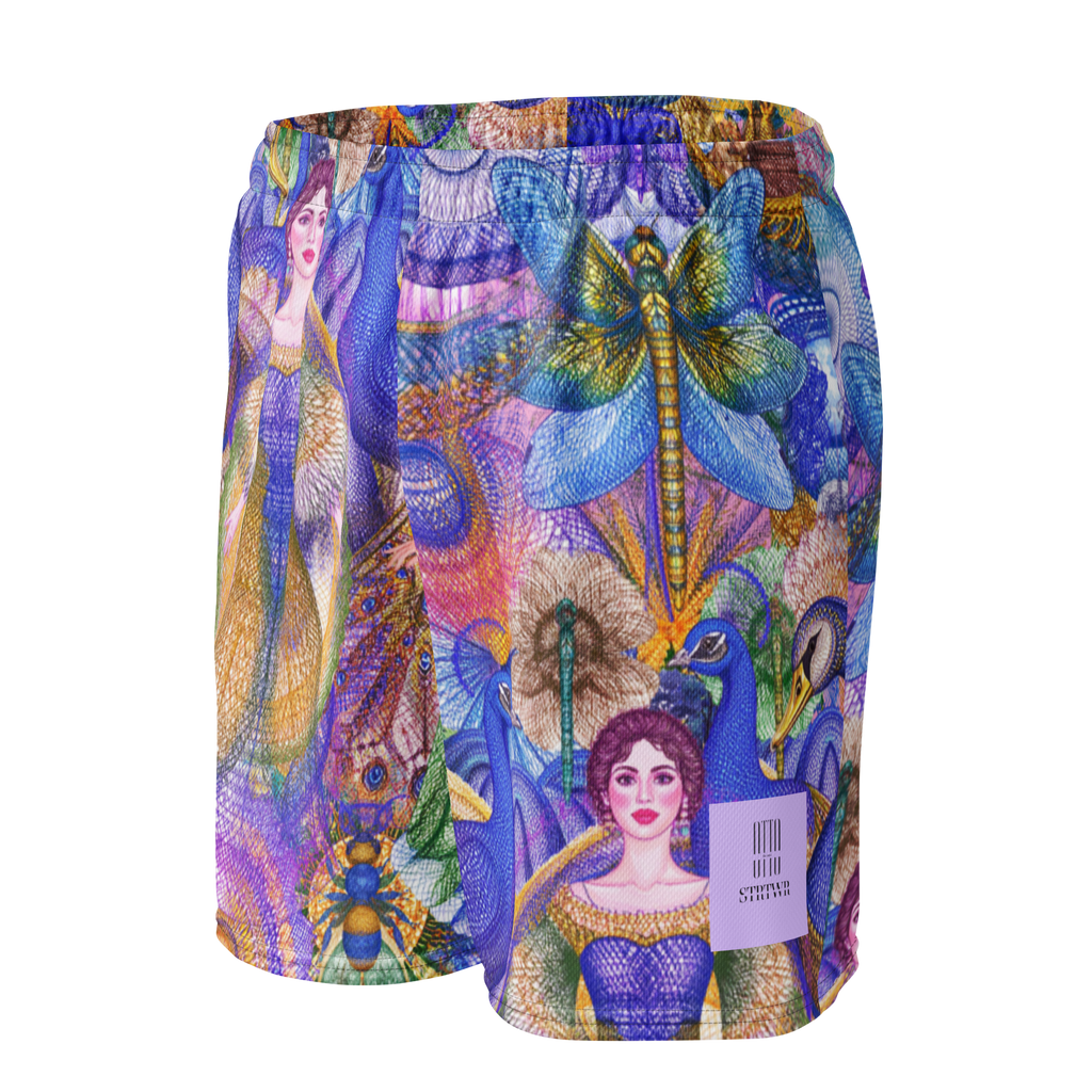 Mesh Sport Shorts Peacock Dream | Premium Streetwear Otto Strtwr