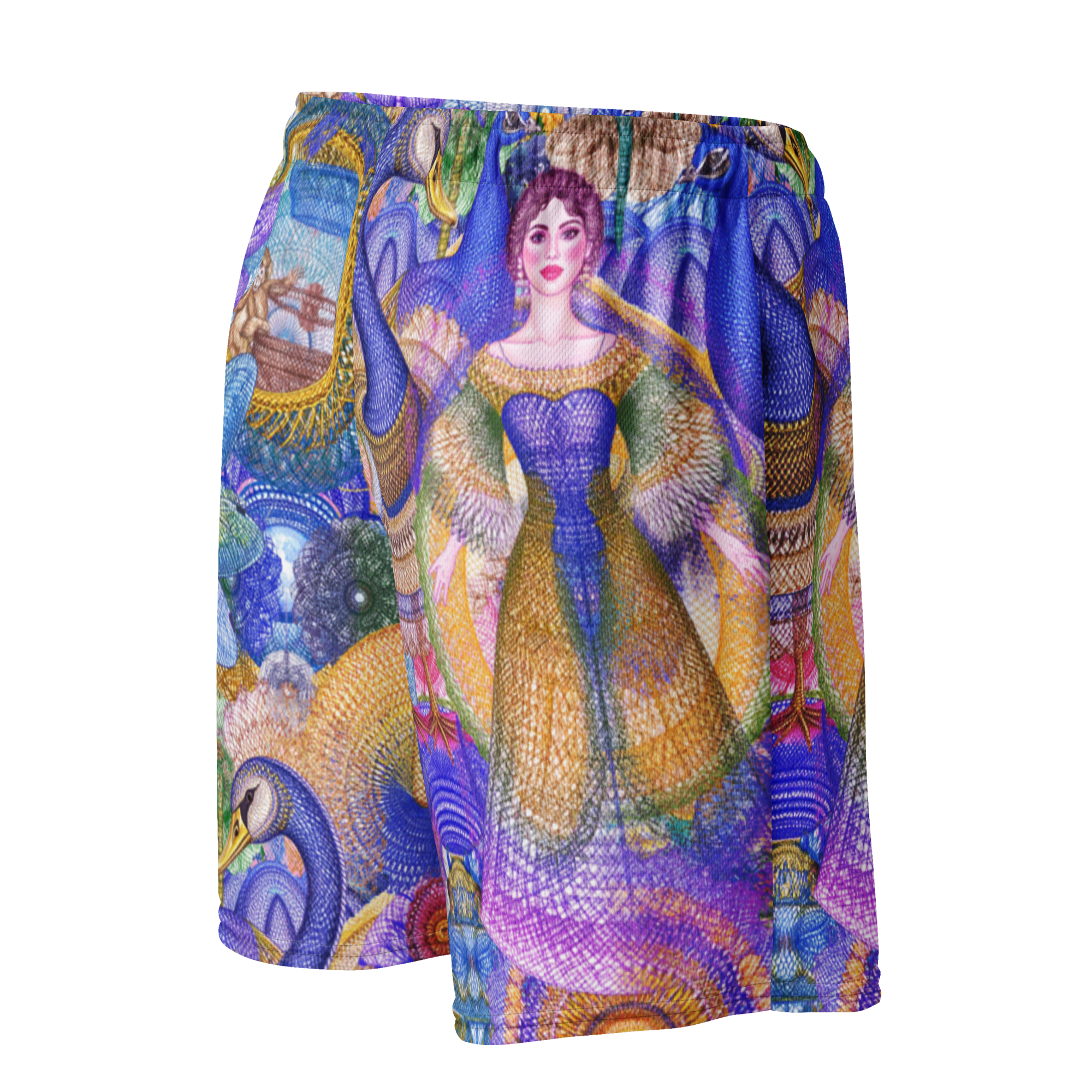 Mesh Sport Shorts Peacock Dream | Premium Streetwear Otto Strtwr