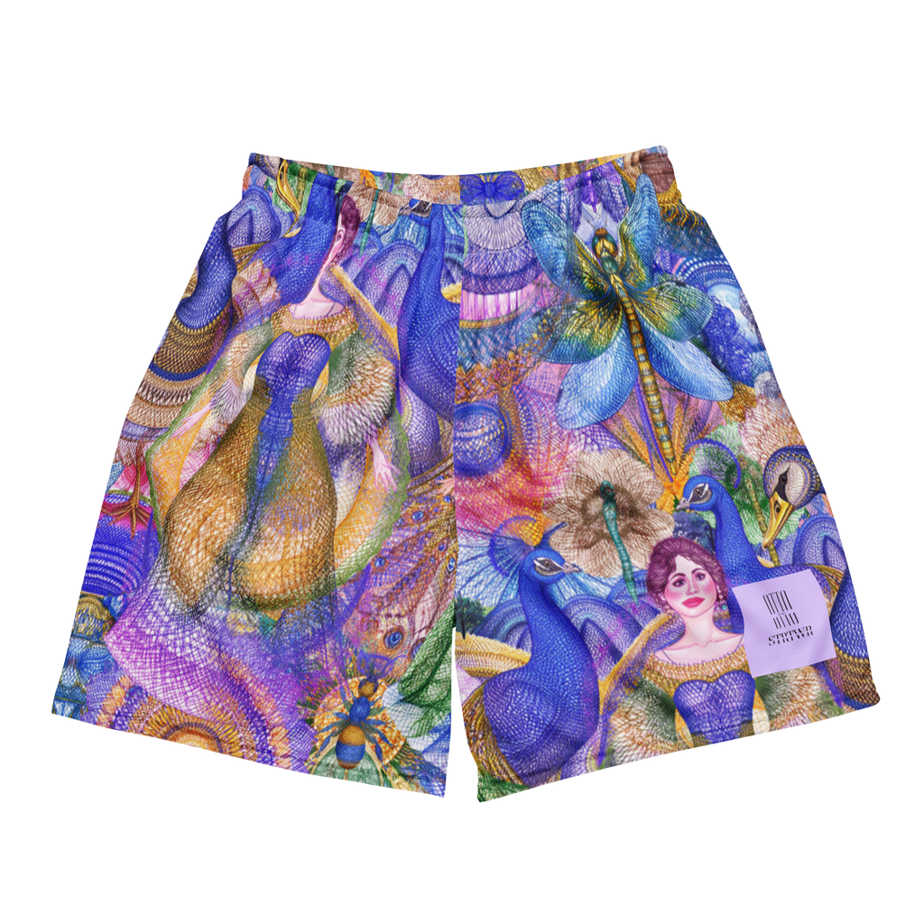 Mesh Sport Shorts Peacock Dream | Premium Streetwear Otto Strtwr