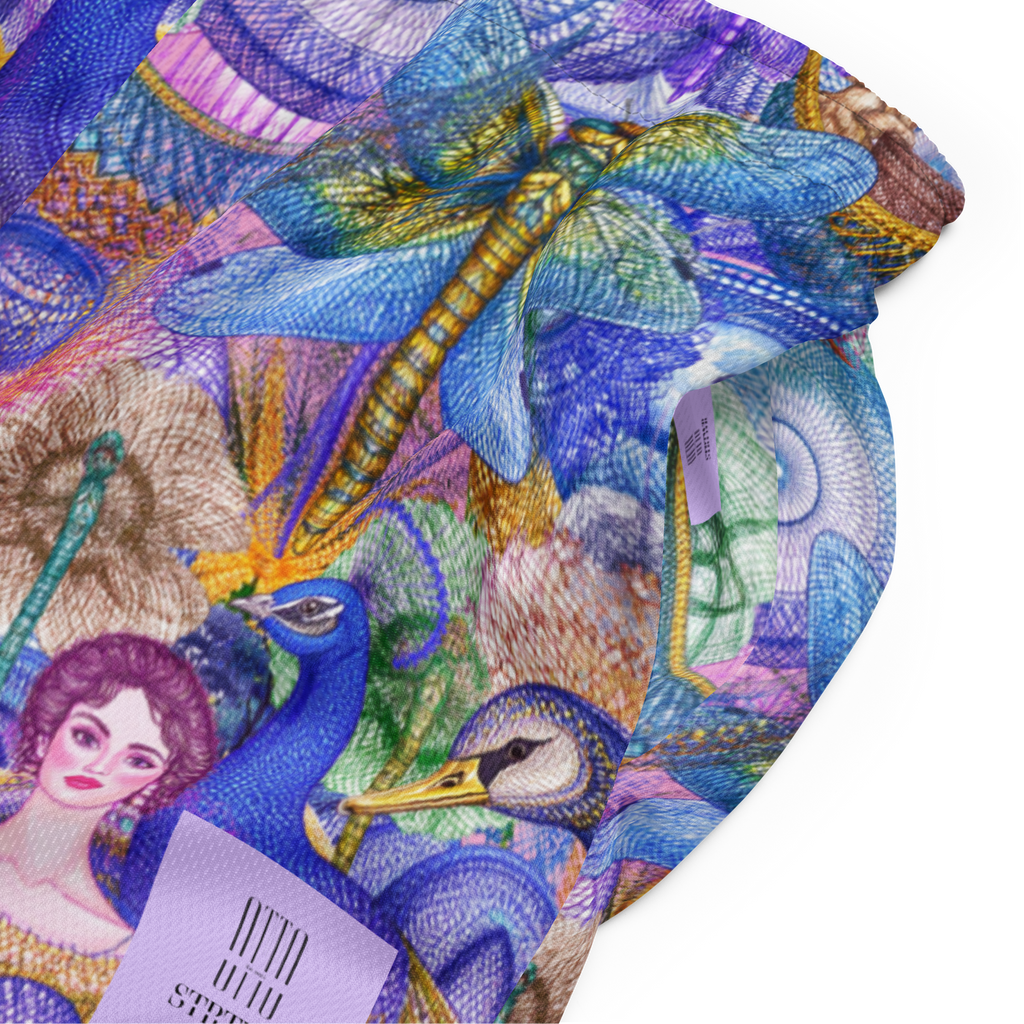 Mesh Sport Shorts Peacock Dream | Premium Streetwear Otto Strtwr