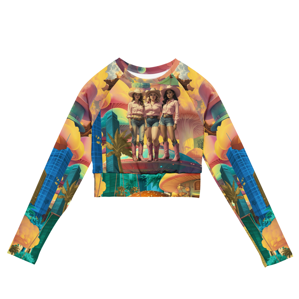 Sport Crop Top Langarm Burger City | Premium Streetwear Otto Strtwr