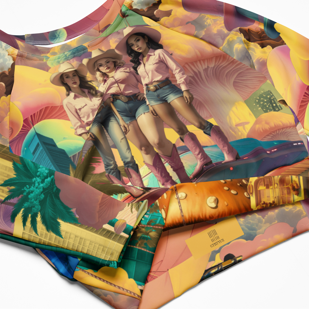 Sport Crop Top Langarm Burger City | Premium Streetwear Otto Strtwr