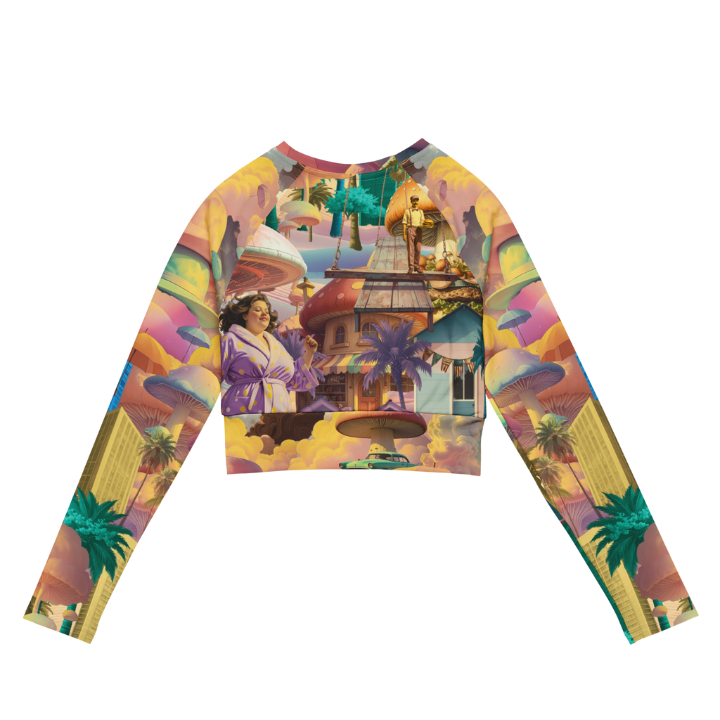 Sport Crop Top Langarm Burger City | Premium Streetwear Otto Strtwr