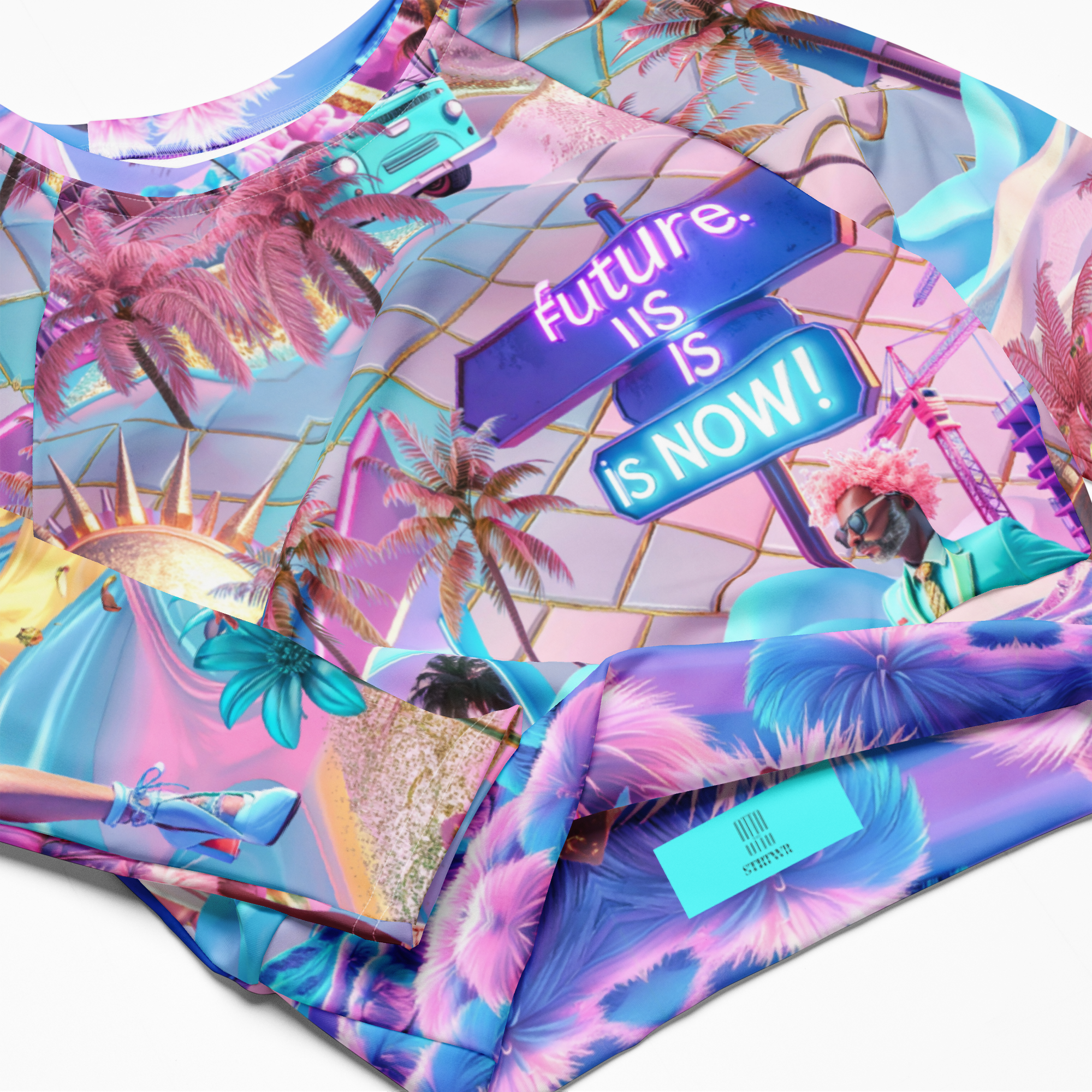 Sport Crop Top Langarm Future Is Now | Premium Streetwear Otto Strtwr