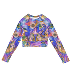 Sport Crop Top Langarm Peacock Dream | Premium Streetwear Otto Strtwr