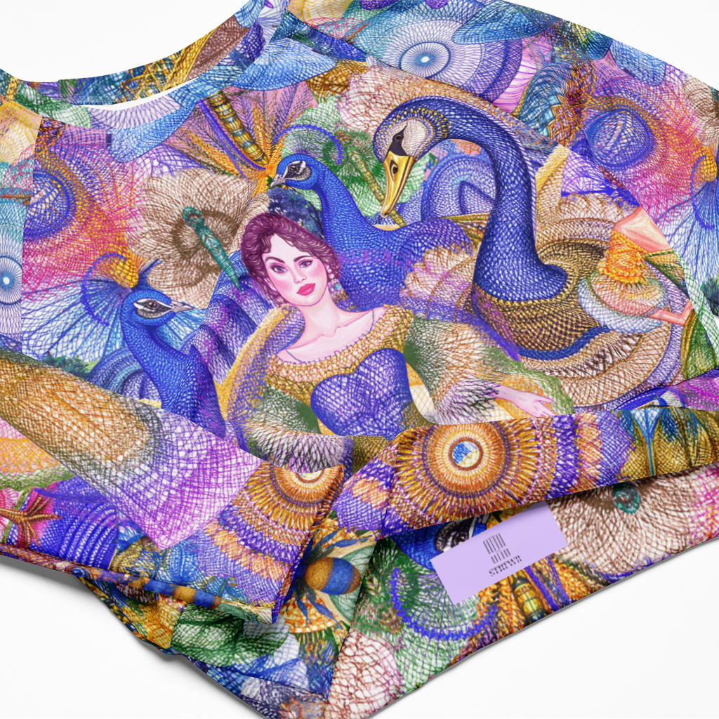 Sport Crop Top Langarm Peacock Dream | Premium Streetwear Otto Strtwr