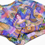 Sport Crop Top Langarm Peacock Dream | Premium Streetwear Otto Strtwr