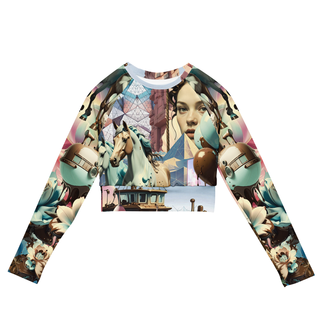 Sport Crop Top Langarm Submarine Au Chocolat | Premium Streetwear Otto Strtwr