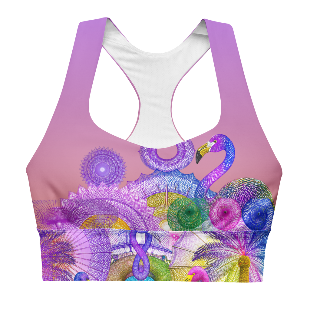 Sport Top Poolside Paradise Sport-top Bh | Tropical Pastell Design | Otto Strtwr Crop
