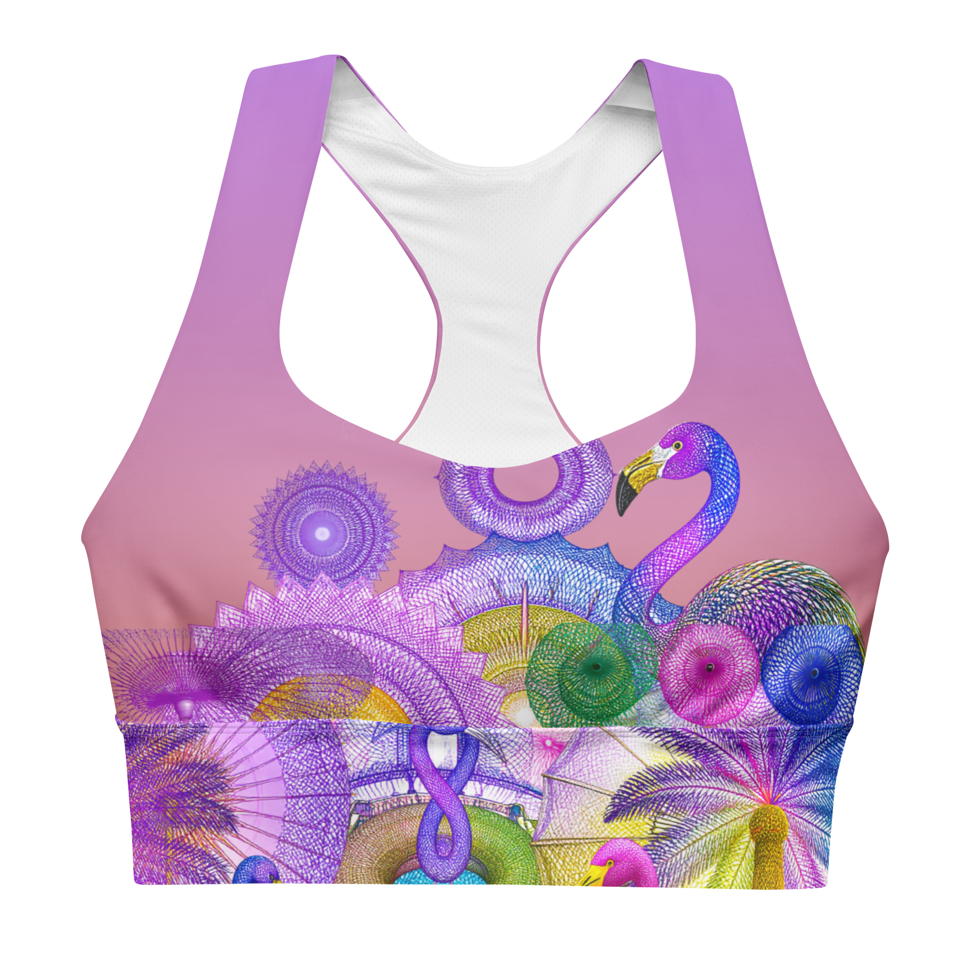 Sport Top Poolside Paradise Sport-top Bh | Tropical Pastell Design | Otto Strtwr Crop