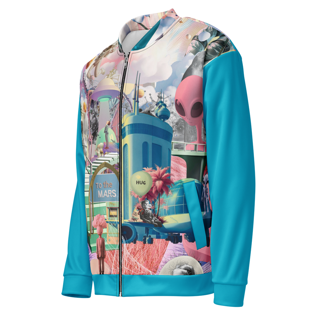 Unisex Bomberjacke Alien Invasion Himmelblau | Premium Streetwear Otto Strtwr