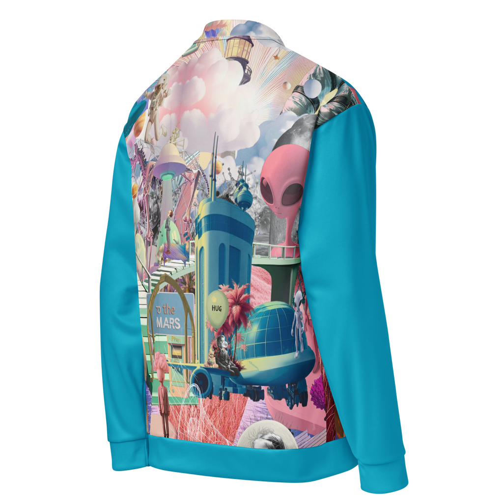 Unisex Bomberjacke Alien Invasion Himmelblau | Premium Streetwear Otto Strtwr