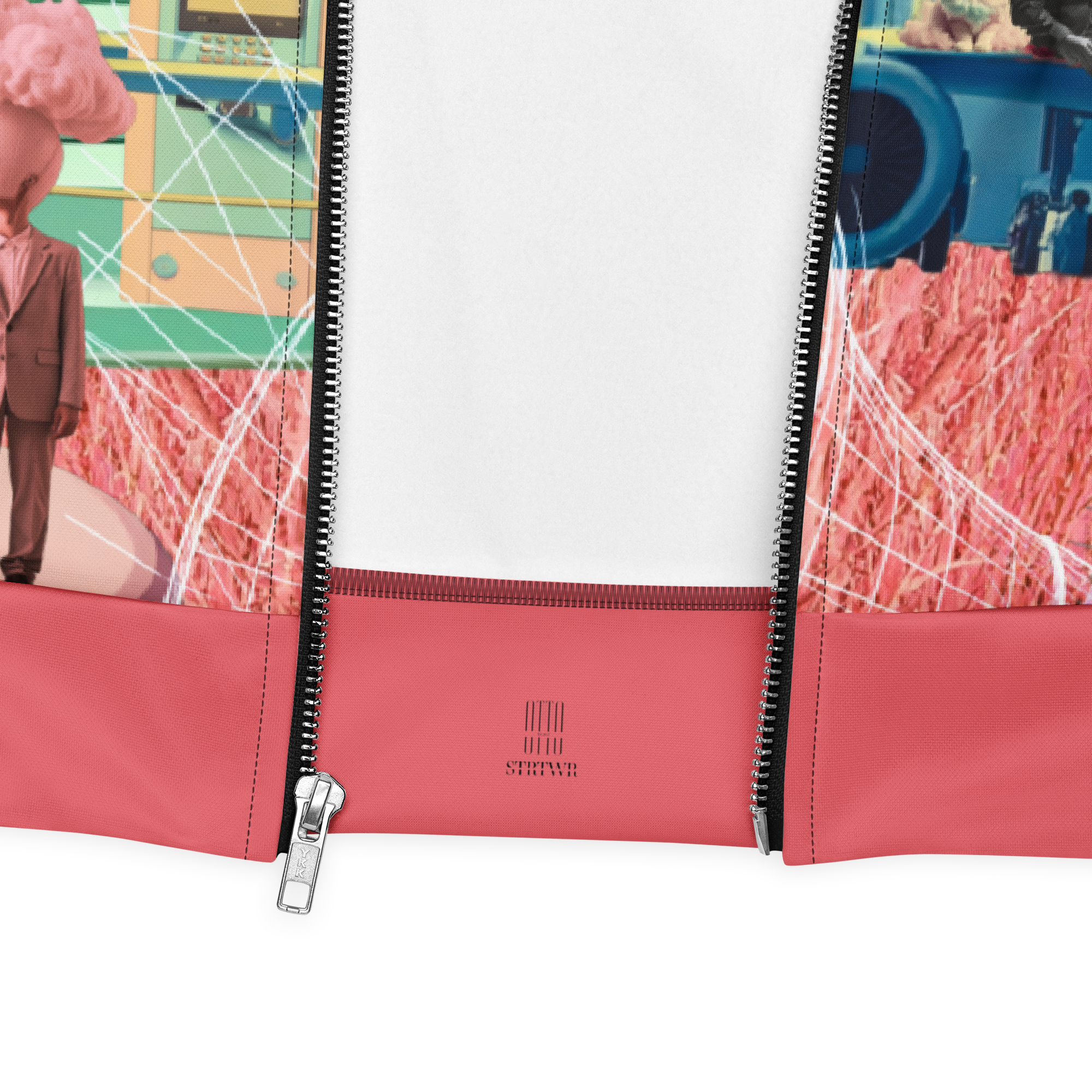 Unisex Bomberjacke Alien Invasion Pinkrot | Premium Streetwear Otto Strtwr