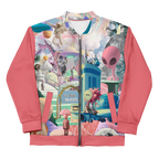 Unisex Bomberjacke Alien Invasion Pinkrot | Premium Streetwear Otto Strtwr