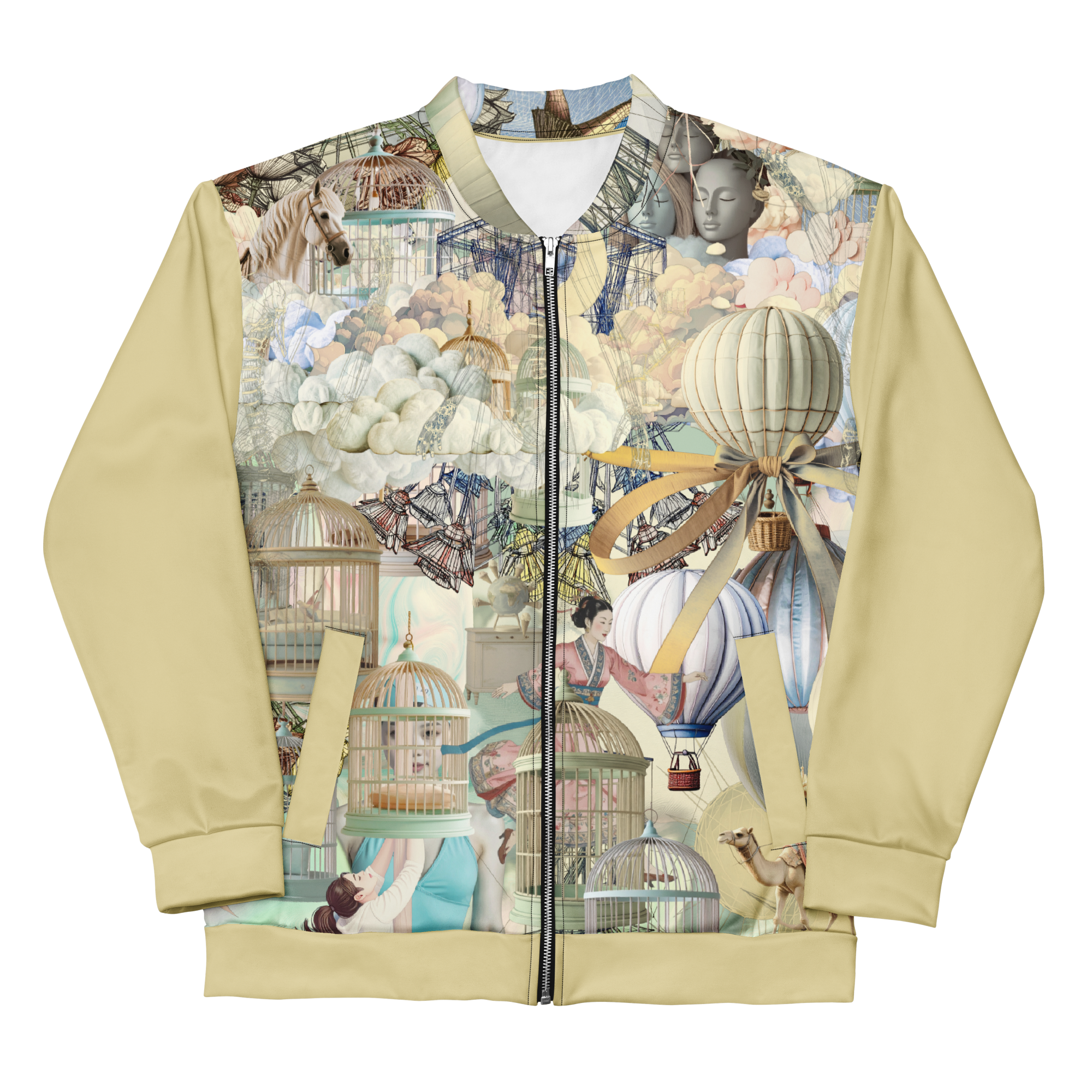Unisex Bomberjacke Ballon Dancer Creme/beige | Premium Streetwear Otto Strtwr