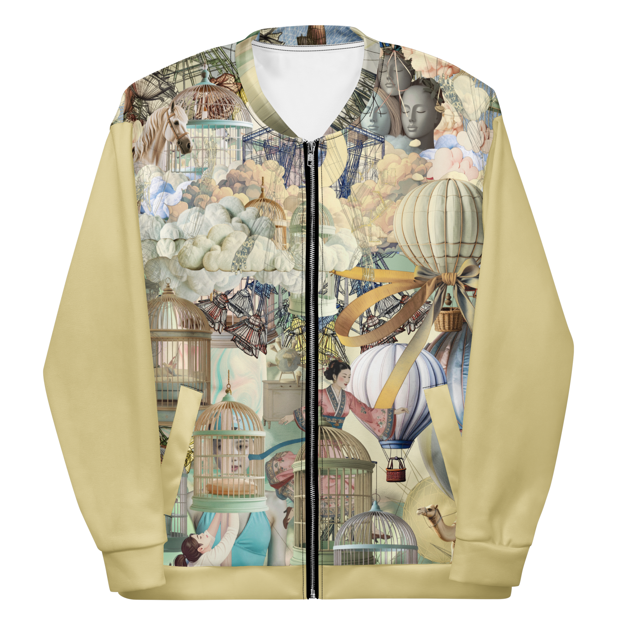 Unisex Bomberjacke Ballon Dancer Creme/beige | Premium Streetwear Otto Strtwr