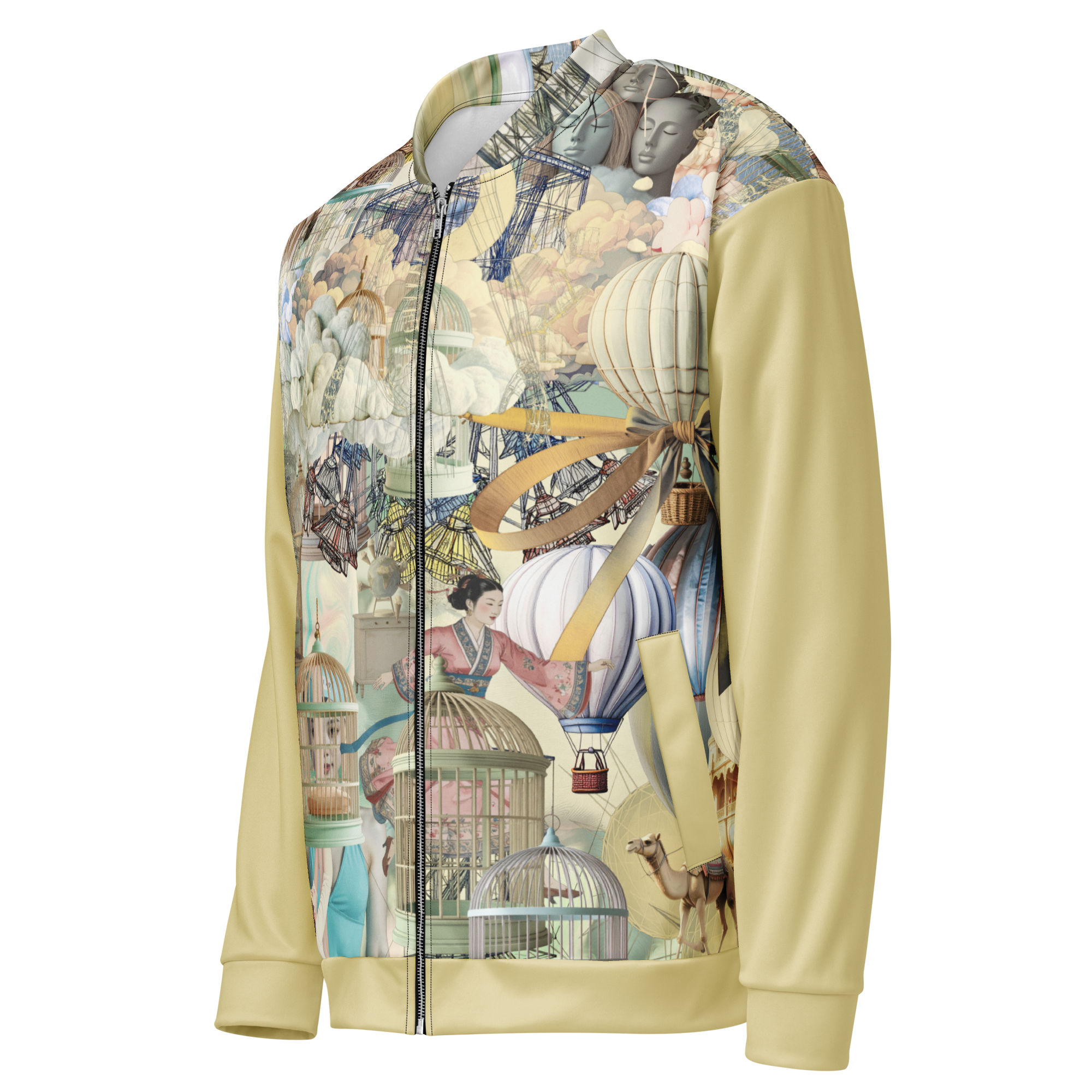 Unisex Bomberjacke Ballon Dancer Creme/beige | Premium Streetwear Otto Strtwr