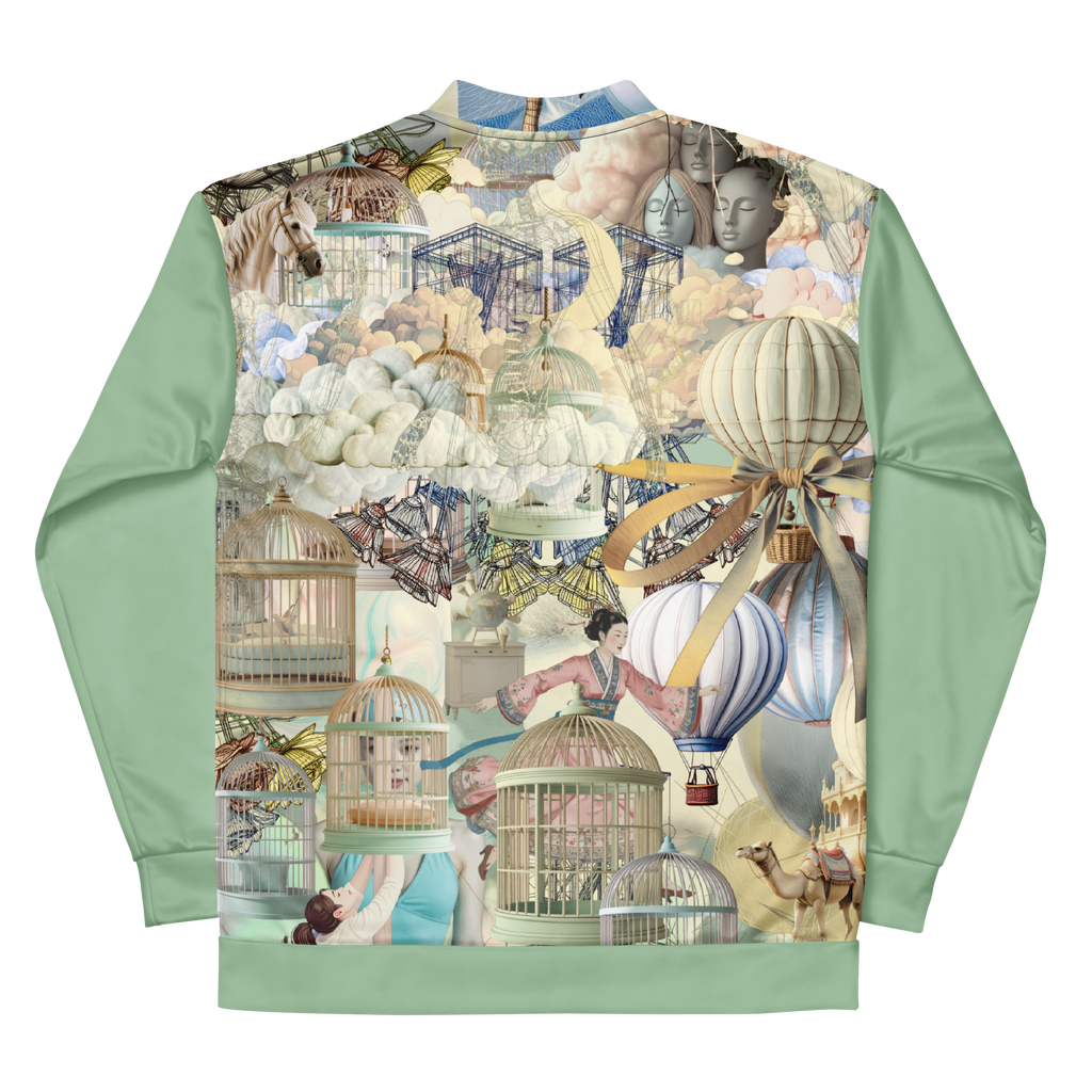 Unisex Bomberjacke Ballon Dancer Zartgrün | Premium Streetwear Otto Strtwr