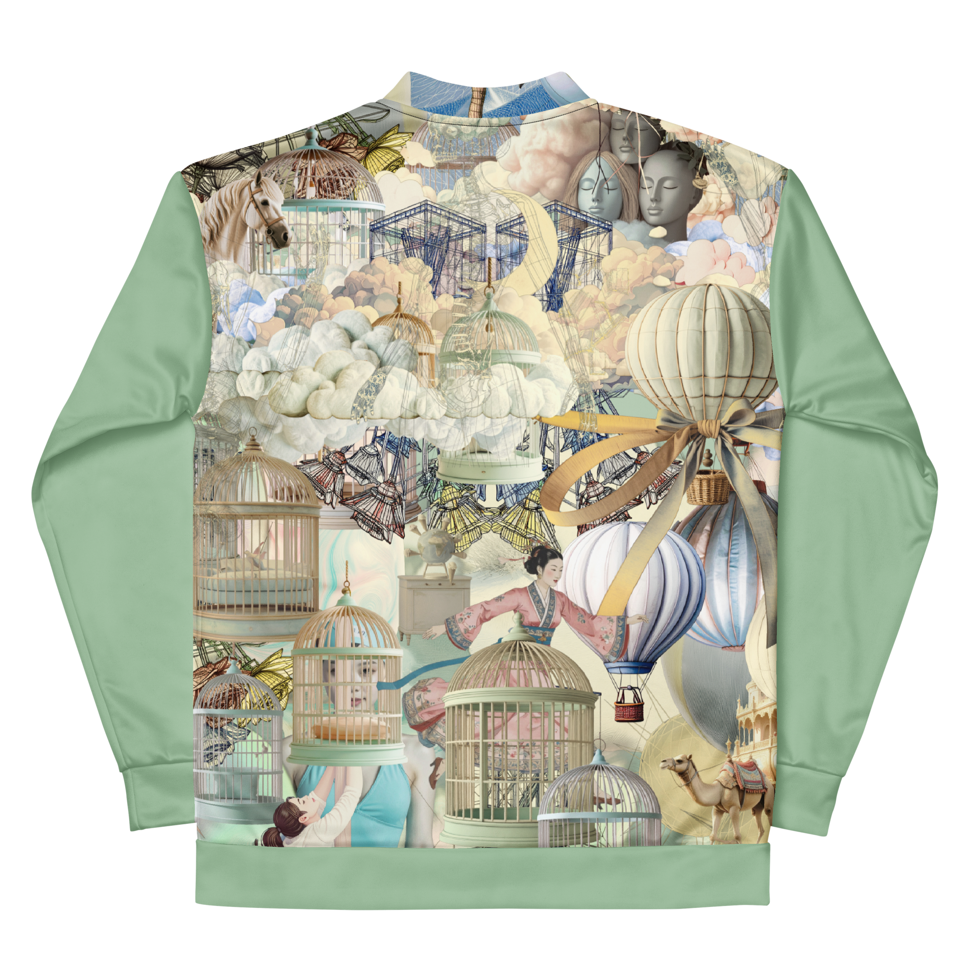 Unisex Bomberjacke Ballon Dancer Zartgrün | Premium Streetwear Otto Strtwr