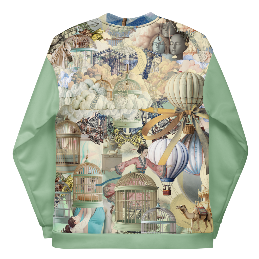 Unisex Bomberjacke Ballon Dancer Zartgrün | Premium Streetwear Otto Strtwr