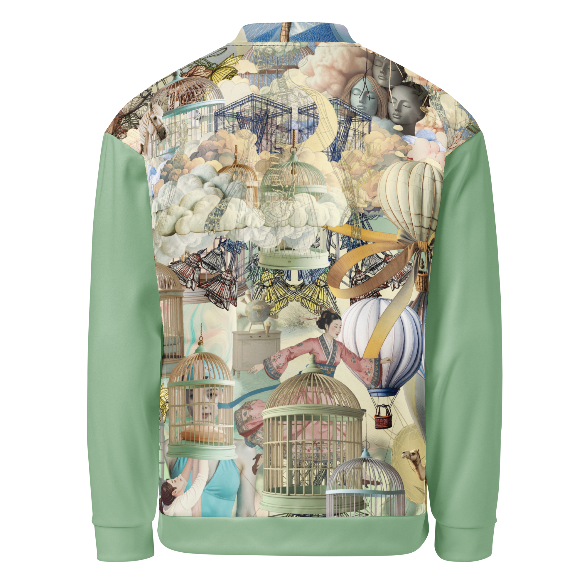 Unisex Bomberjacke Ballon Dancer Zartgrün | Premium Streetwear Otto Strtwr