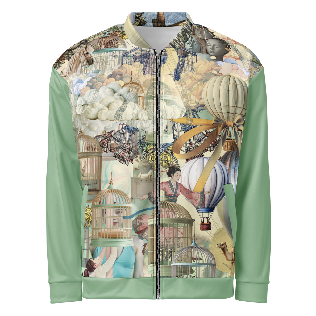 Unisex Bomberjacke Ballon Dancer Zartgrün | Premium Streetwear Otto Strtwr