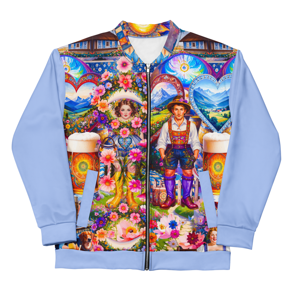 Unisex Bomberjacke Bavarian Fever Hellblau | Premium Streetwear Otto Strtwr
