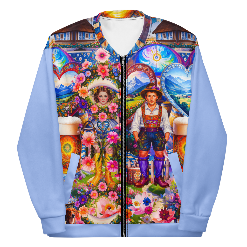 Unisex Bomberjacke Bavarian Fever Hellblau | Premium Streetwear Otto Strtwr